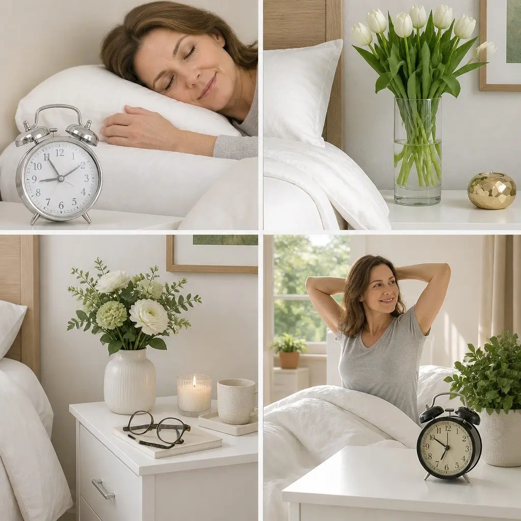 White Bedside Table with Ample Storage