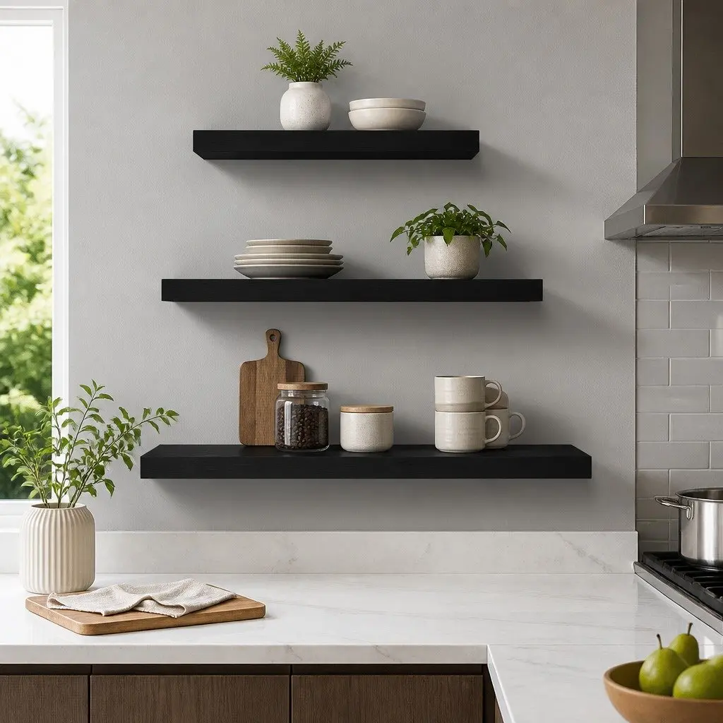 Floating Wall Shelf Set of 3 for Display Needs