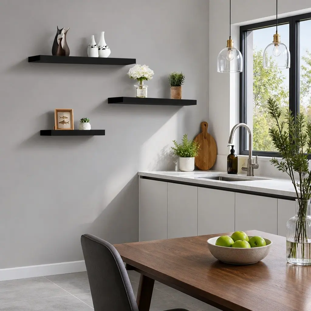 Floating Wall Shelf Set of 3 for Display Needs