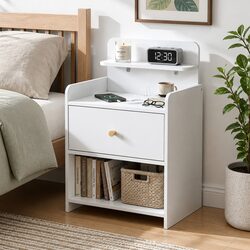 Your New Favorite Bedside Table with Charging Station