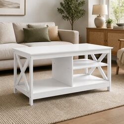 Sturdy and Stylish 3-Tier Coffee Table Design
