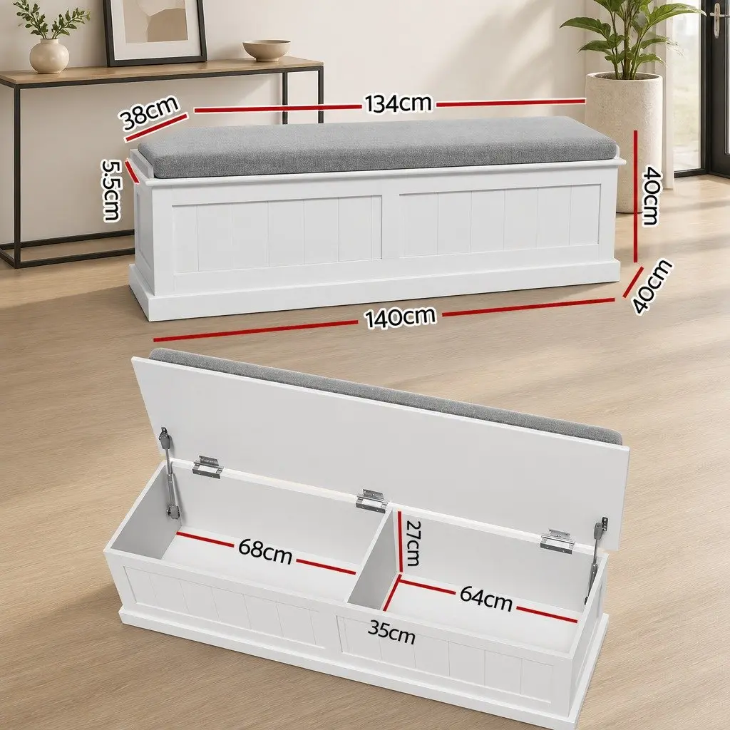 140cm Ottoman with Storage and Seating Options