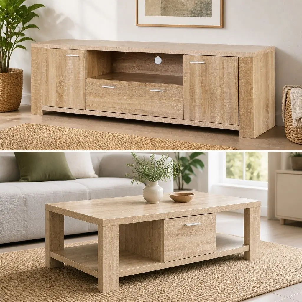 TV Entertainment Unit & Coffee Table Set