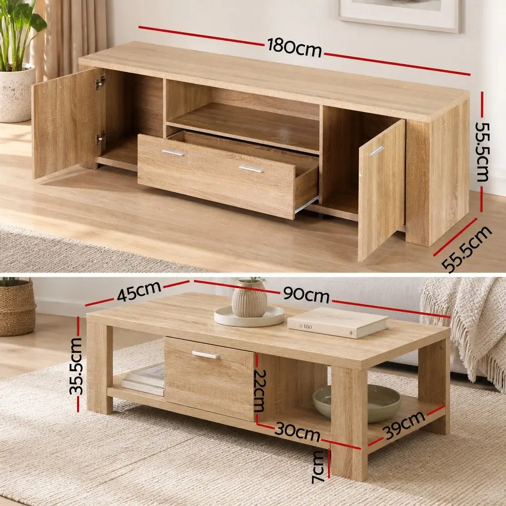 TV Entertainment Unit & Coffee Table Set