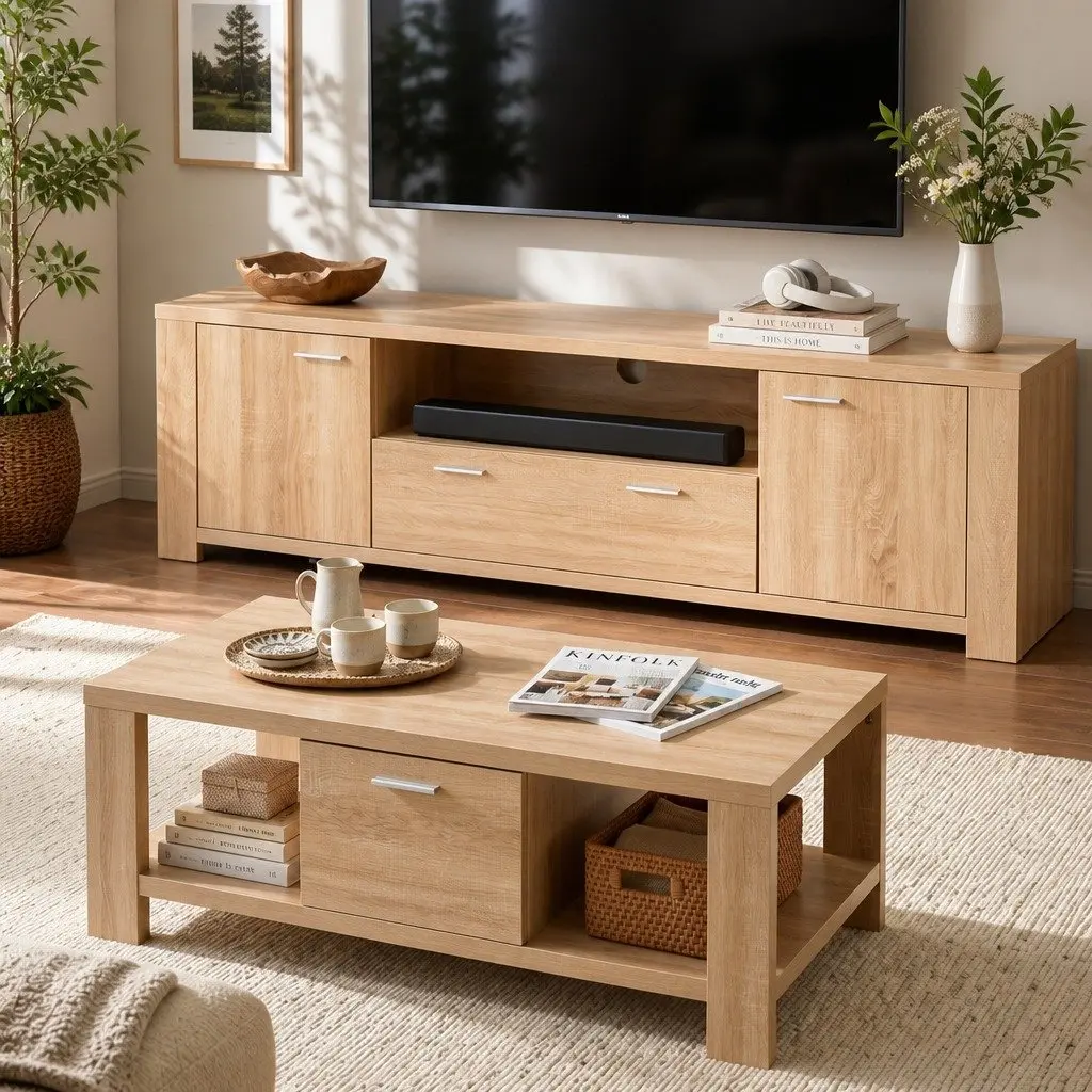 TV Entertainment Unit & Coffee Table Set