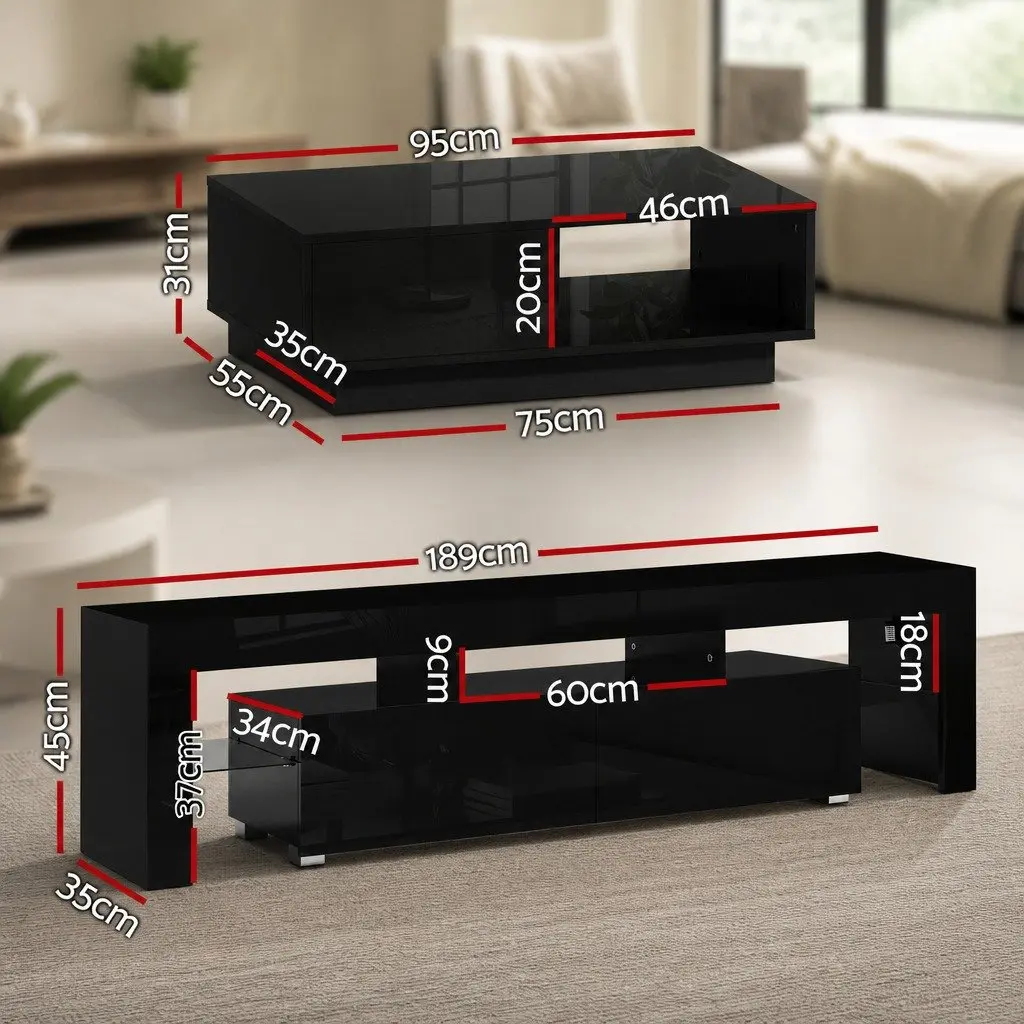 TV Unit & Coffee Table Duo