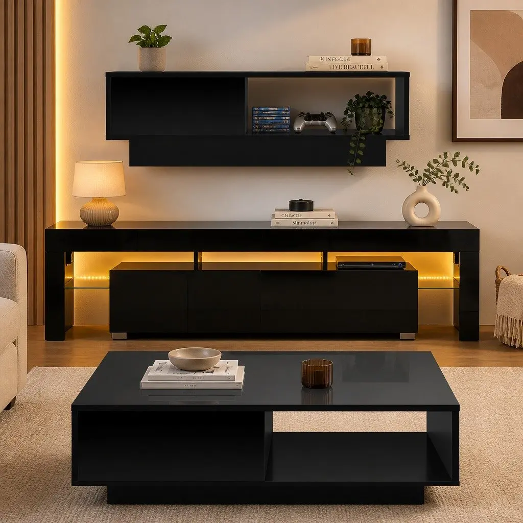 TV Unit & Coffee Table Duo