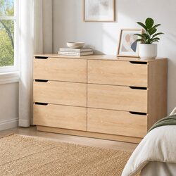 Compact and Durable 6 Drawer Chest