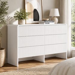 Compact 6 Drawer Dresser for Easy Organization