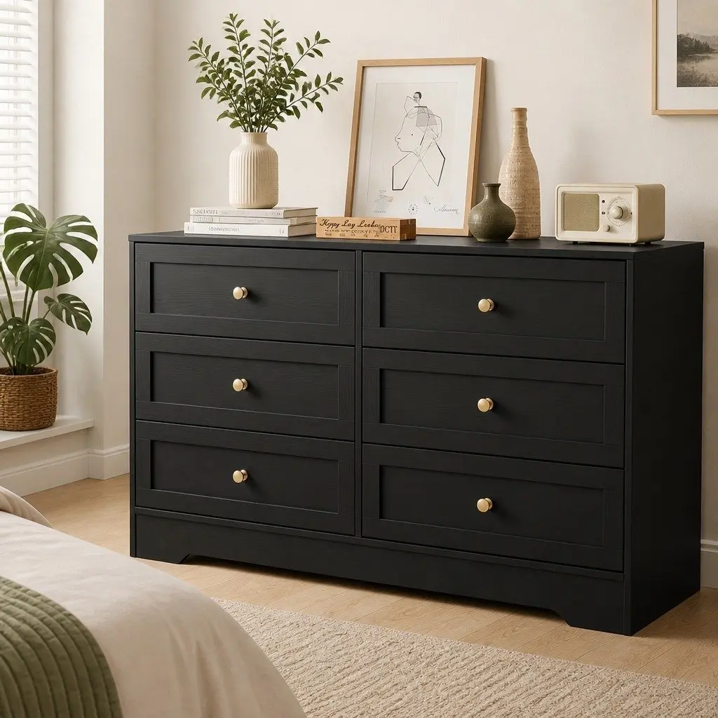 6-Drawer Chest for Neat Bedroom Storage