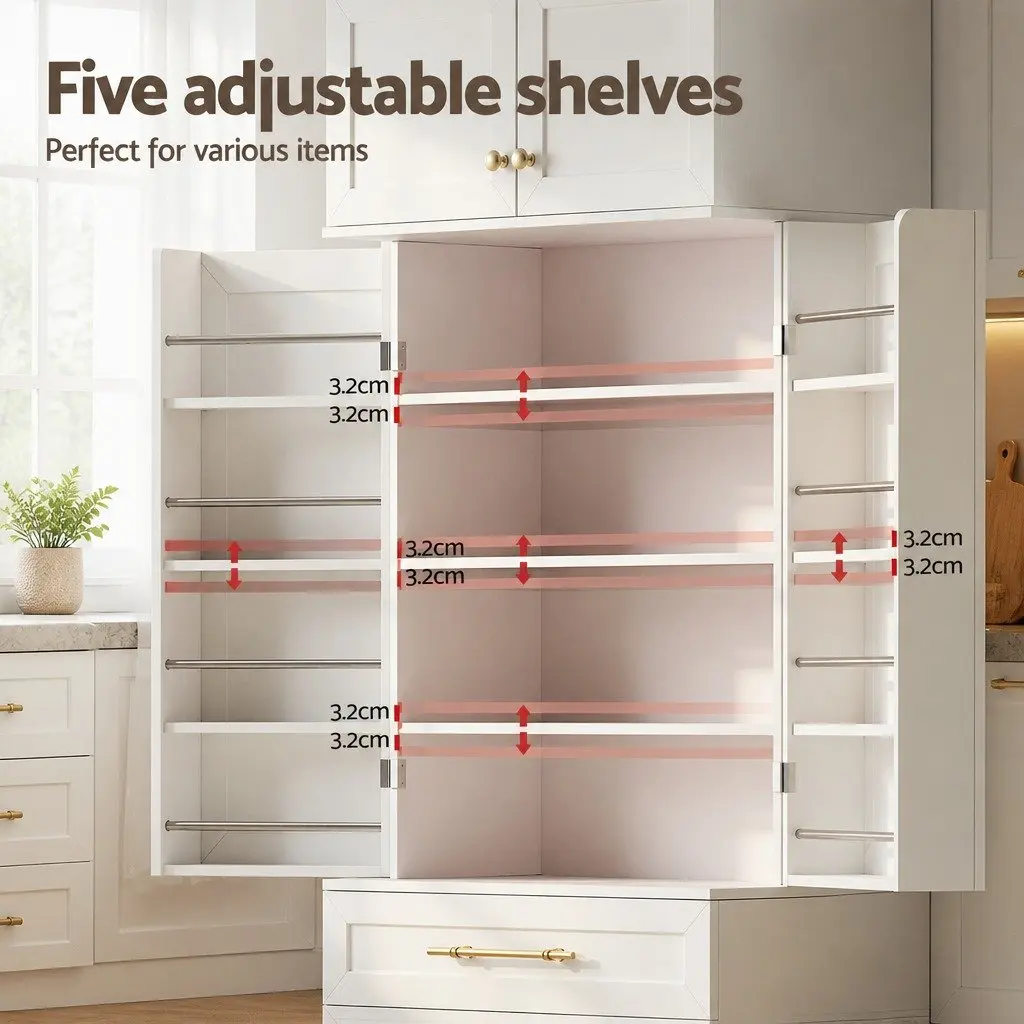 Buffet Sideboard Cabinet Kitchen Pantry Storage Cupboard with Drawers Doors