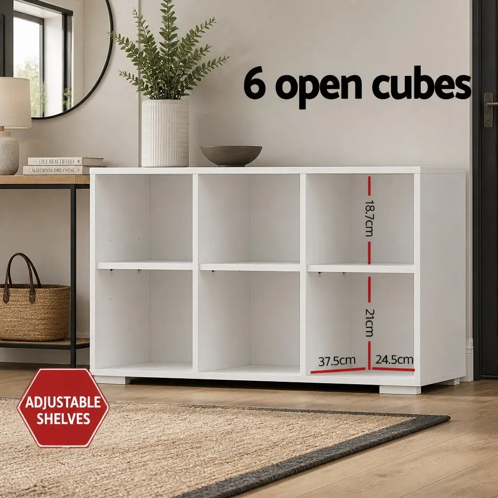 Hall Tree Shoe Rack Cabinet with Coat Hooks Bench Storage 180cm White