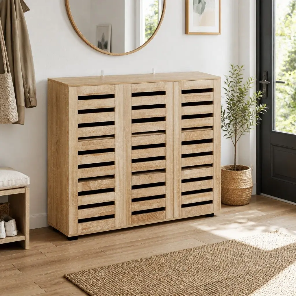 30-Pair Shoe Rack Cabinet