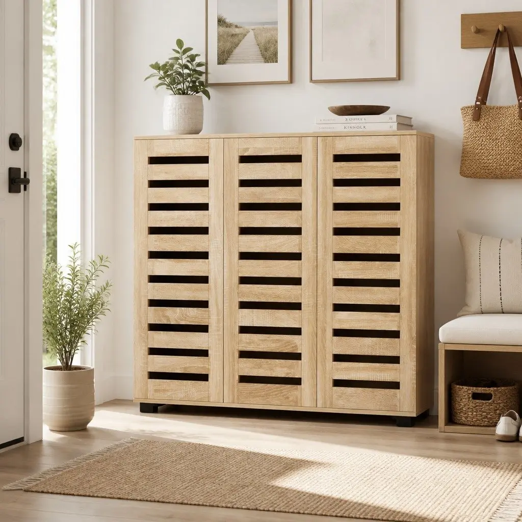 30-Pair Shoe Rack Cabinet