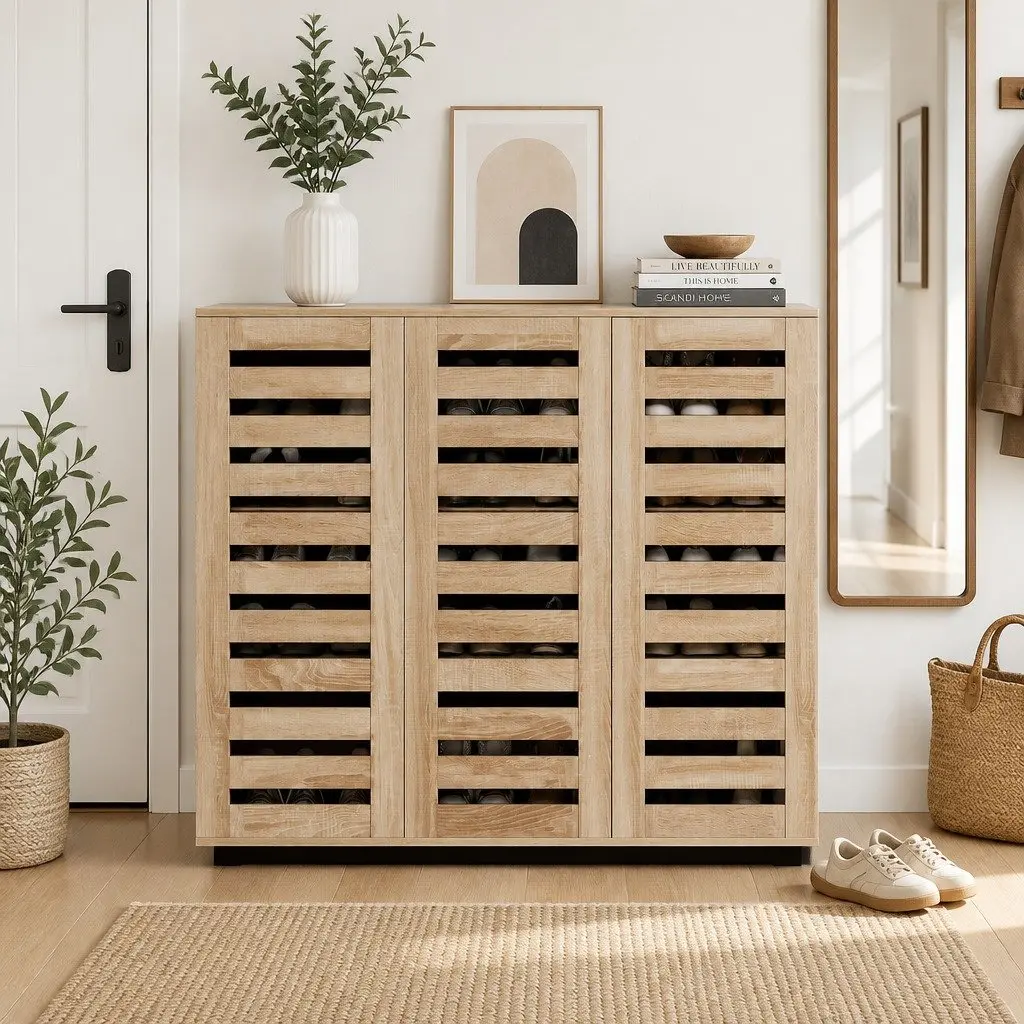 30-Pair Shoe Rack Cabinet