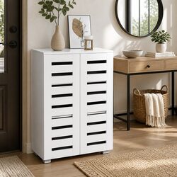 Compact 5-Tier Shoe Rack Cabinet for Organized Spaces