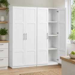 2-Door Storage Cabinet White Kitchen Dining Buffet Sideboard Pantry Hutch
