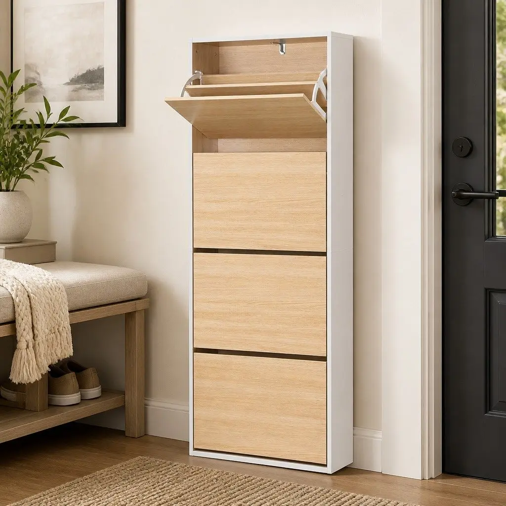Shoe Storage Cabinet with Adjustable Shelves for Easy Access
