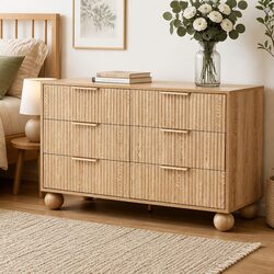 Concise 6 Drawer Chest with Modern Design