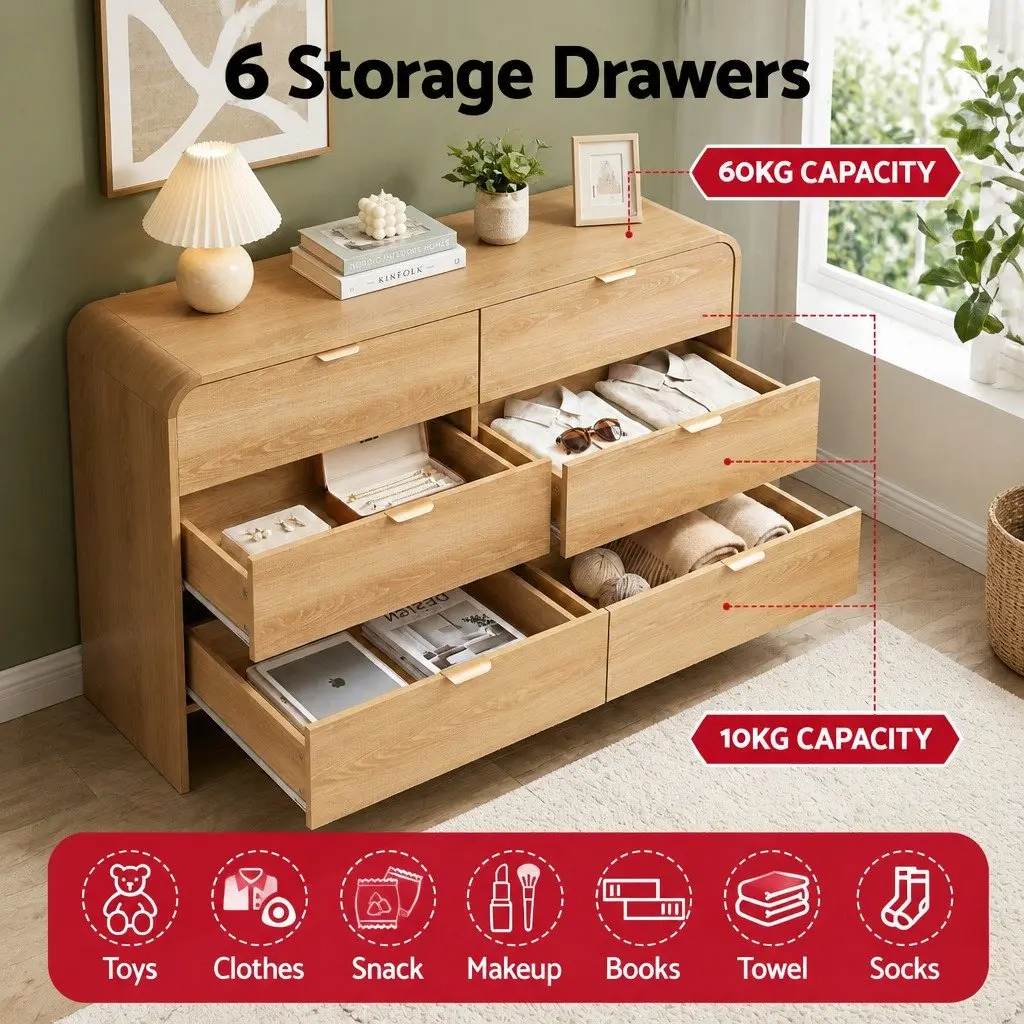 6 Drawer Chest of Drawers