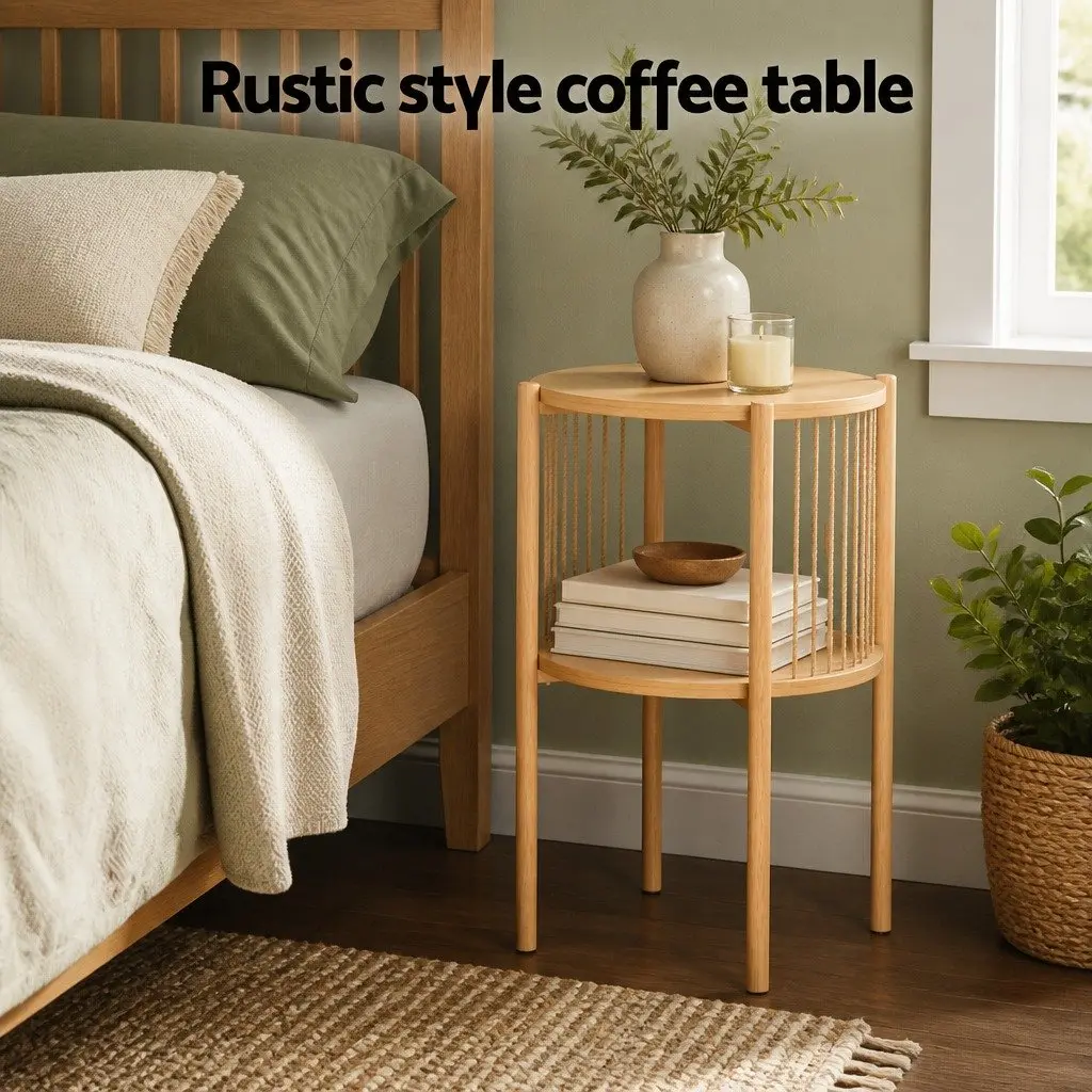 2-Tier Round Coffee Table