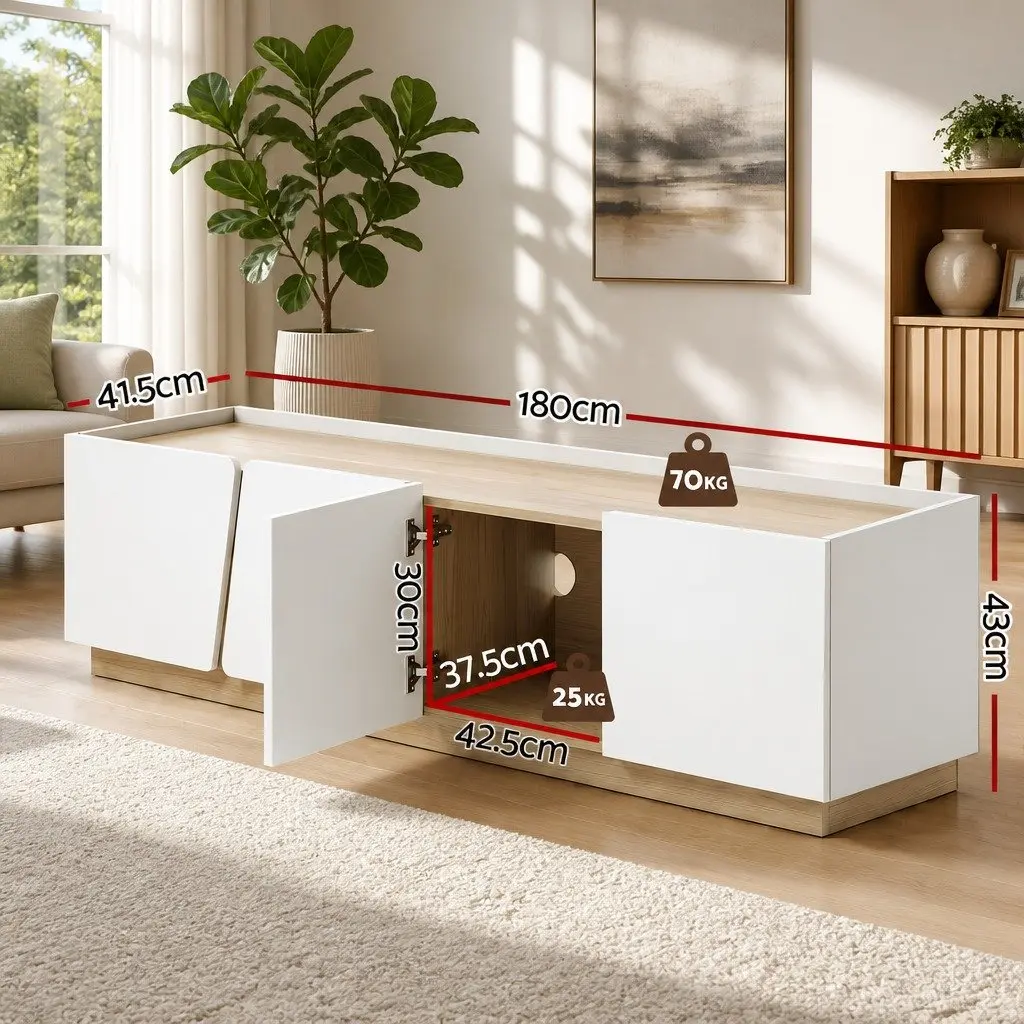 180cm TV Unit with Spacious Drawers