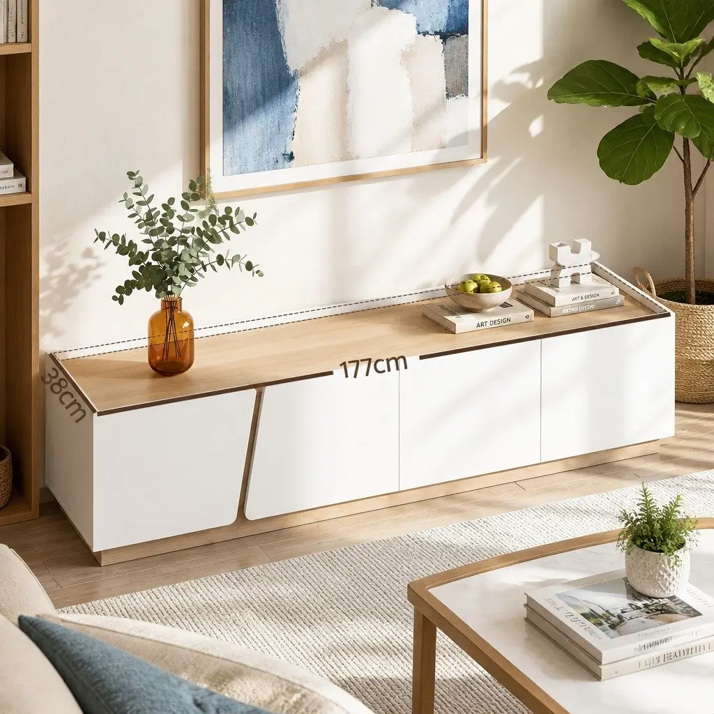 180cm TV Unit with Spacious Drawers