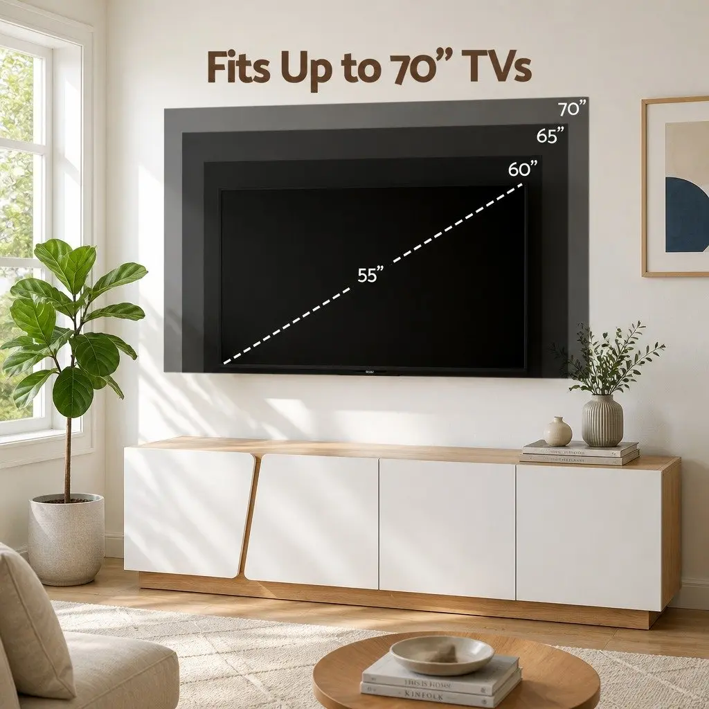 180cm TV Unit with Spacious Drawers