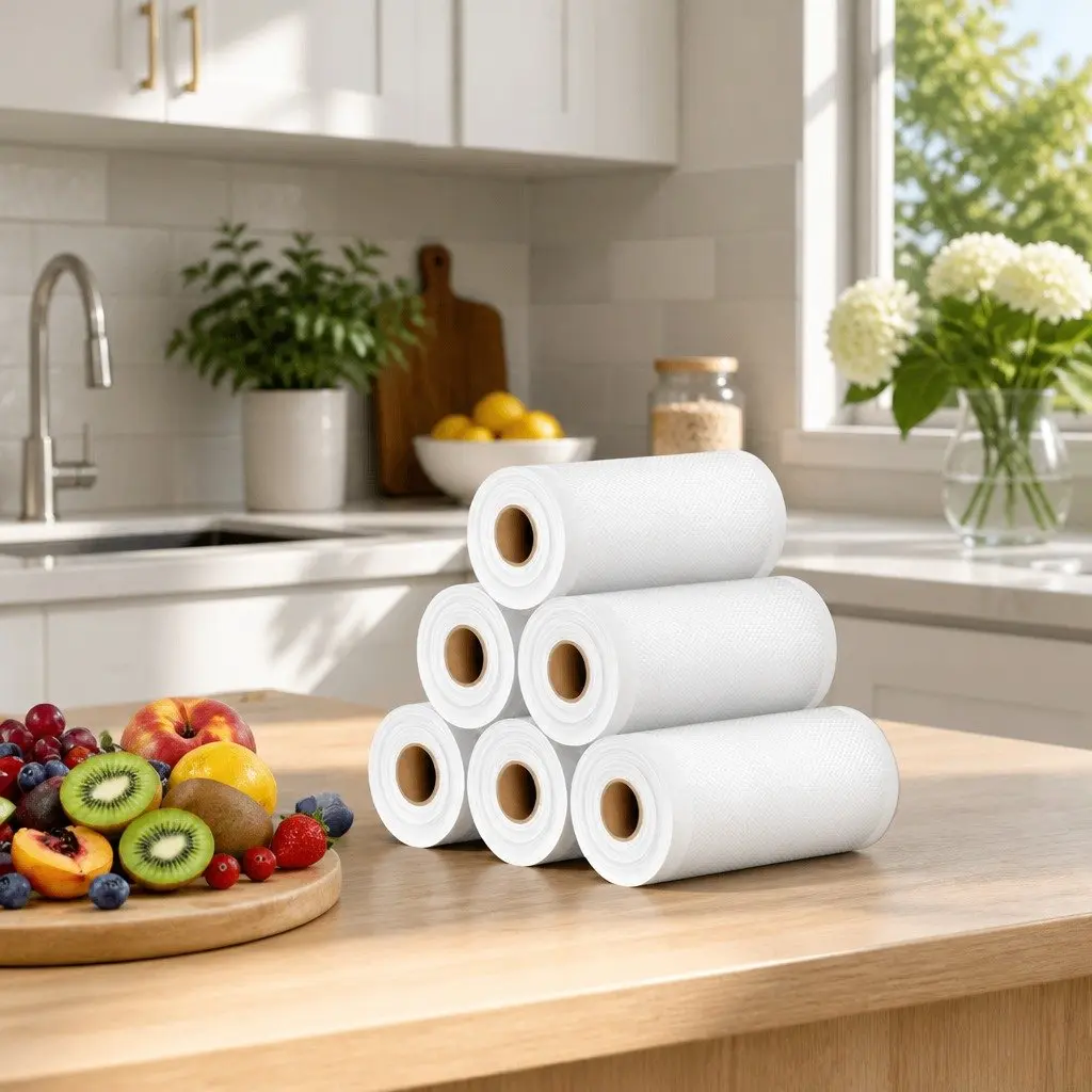 Food Vacuum Sealer Bags 6 Rolls Storage Freezer Fresh Keeping Heat Seal Roll