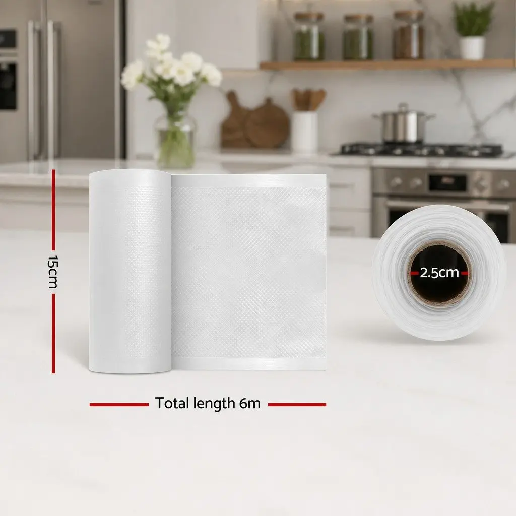 Food Vacuum Sealer Bags 10 Rolls 15cm Storage Freezer Safe Heat Sealing Roll