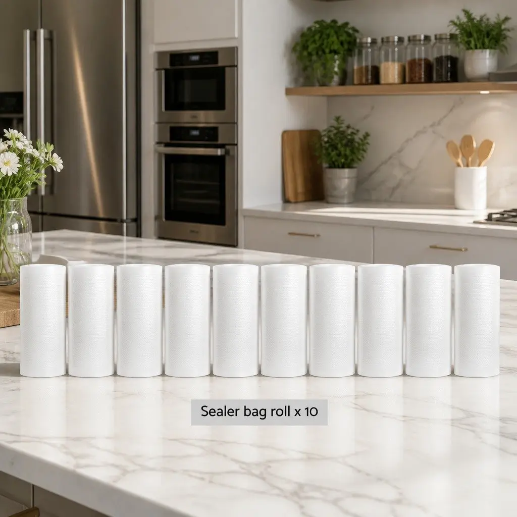 Food Vacuum Sealer Bags 10 Rolls 15cm Storage Freezer Safe Heat Sealing Roll
