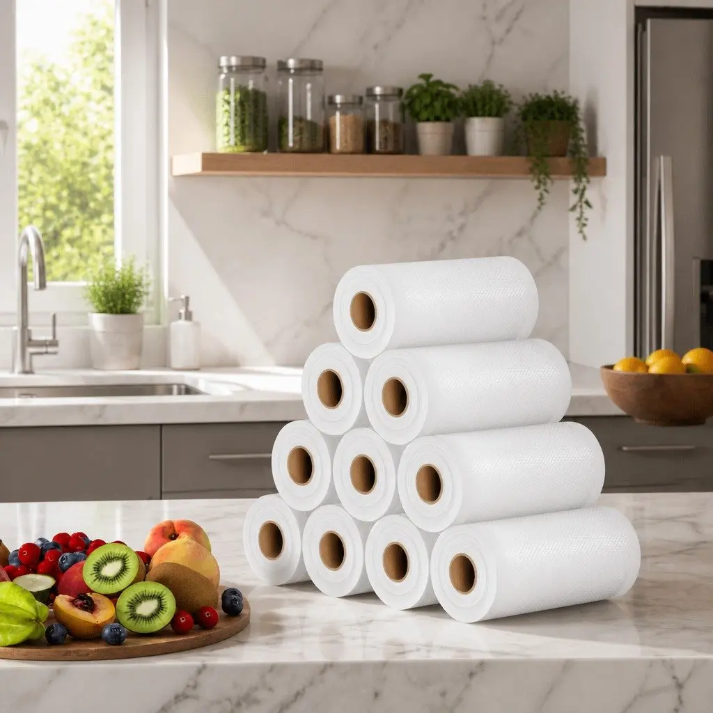 Food Vacuum Sealer Bags 10 Rolls 15cm Storage Freezer Safe Heat Sealing Roll