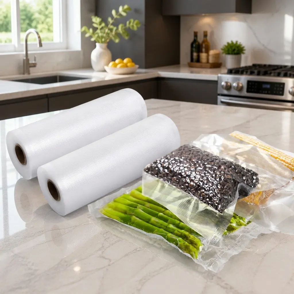 Food Vacuum Sealer Bags 15cm x 6m Storage Roll Transparent Heat Seal Fresh Keep