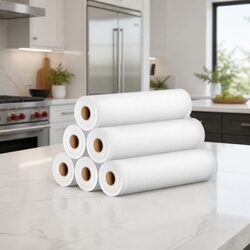 Compact Food Vacuum Sealer Bags - 6 Rolls for Freshness