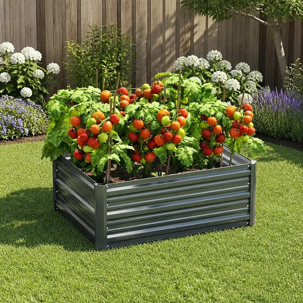 Raised Garden Bed 80x60x30cm for Easy Gardening