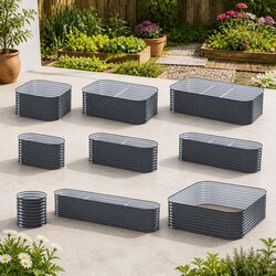 Compact and Versatile Garden Bed with Multiple Configurations