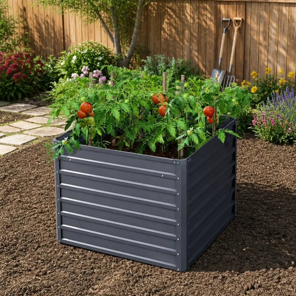 Raised Garden Bed 100x100x77cm