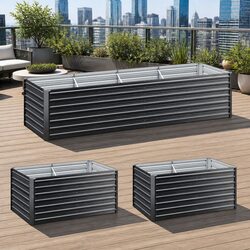 Compact Raised Garden Bed with 2-in-1 Features