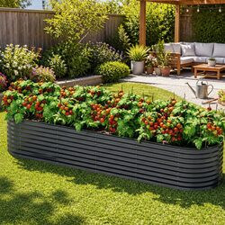 Compact Raised Garden Bed 320x80x56cm for Easy Gardening