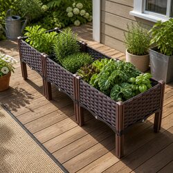 Raised Garden Bed Planter Box 120x40x36cm Vegetable Herb Flower Growing