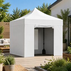 Pop Up Gazebo 3x3m Folding Marquee Tent Outdoor Canopy Wedding Garden Shelter