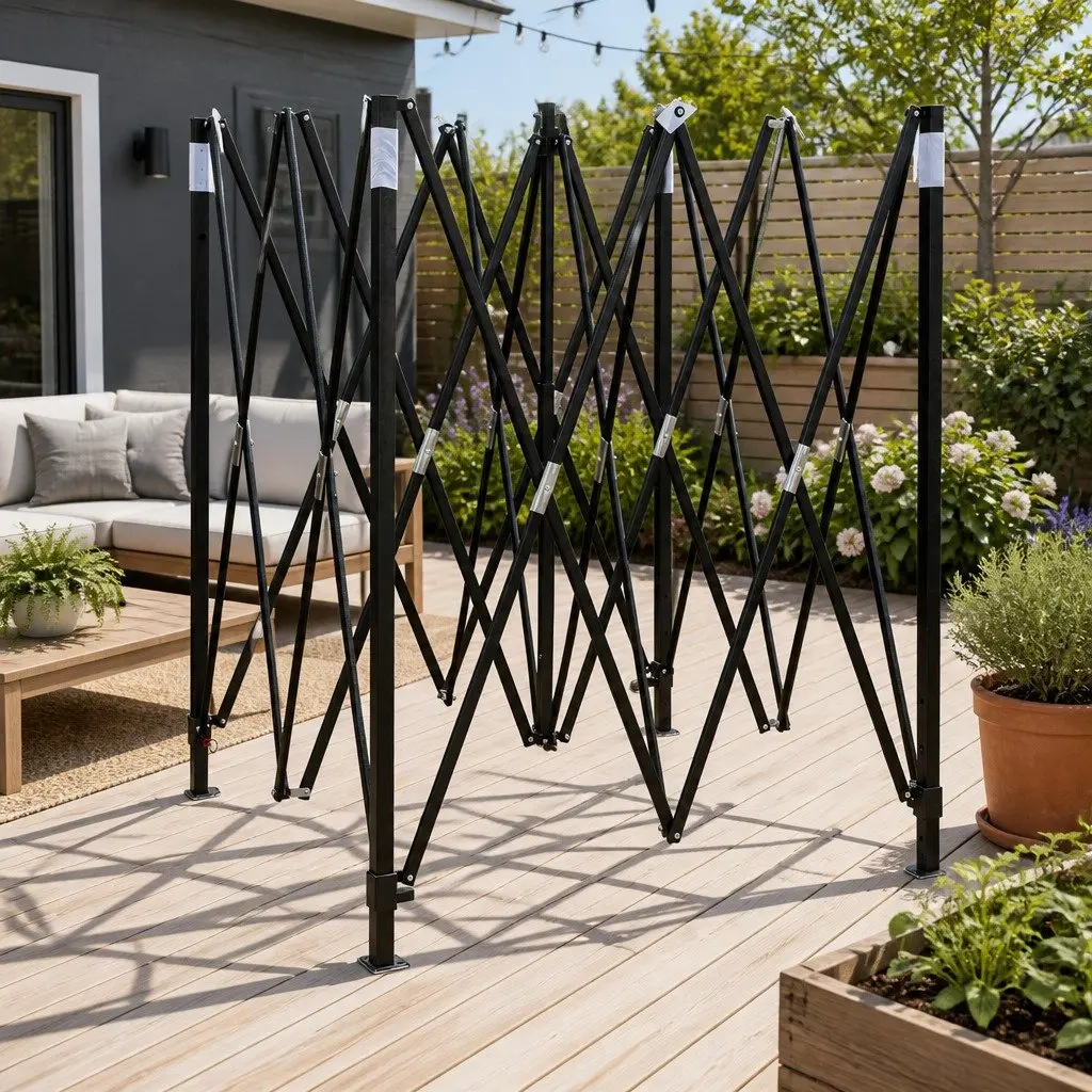 Pop Up Gazebo Black 3x3m Folding Marquee Tent Outdoor Canopy with Adjustable Height and Mesh Walls