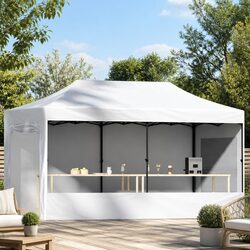 Pop Up Gazebo Marquee Tent 3x6m Outdoor Canopy Folding Portable Garden Shelter