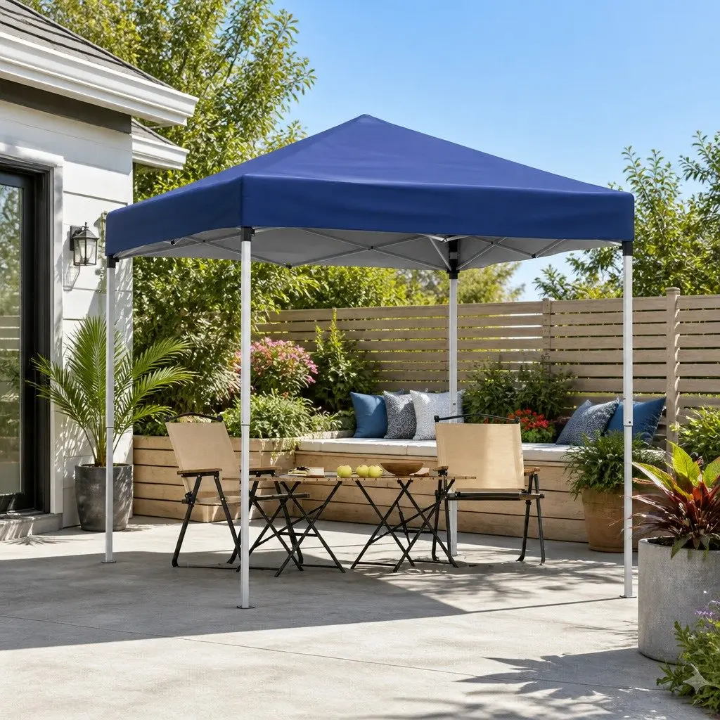 Gazebo Blue 2x2m Outdoor Patio Garden Canopy Portable Adjustable Height