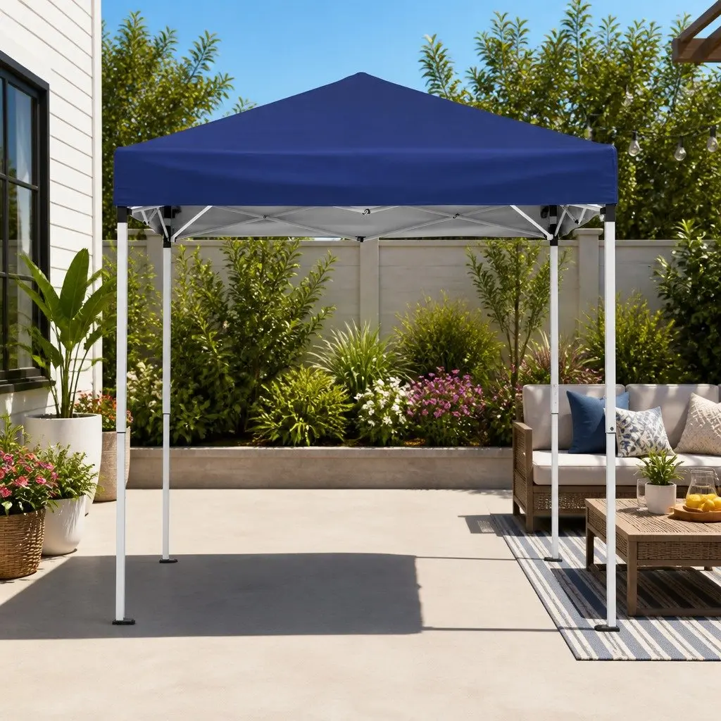 Gazebo Blue 2x2m Outdoor Patio Garden Canopy Portable Adjustable Height