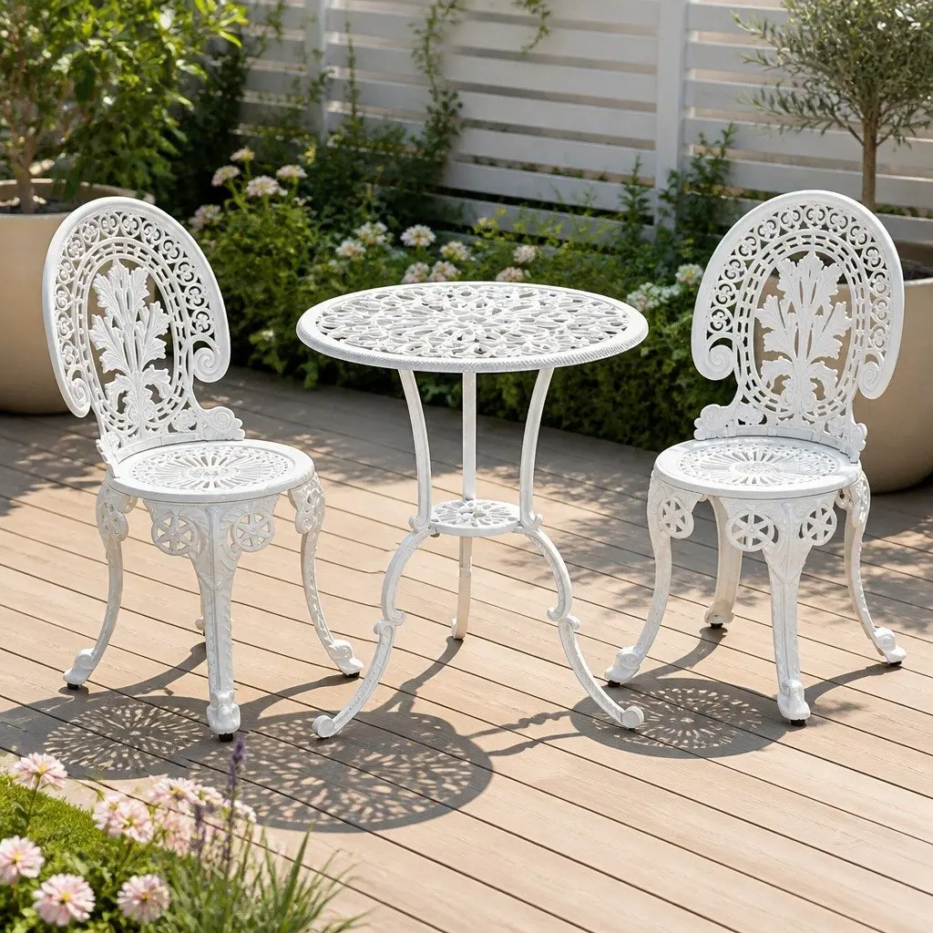 3PC Bistro Dining Set for Outdoor Spaces