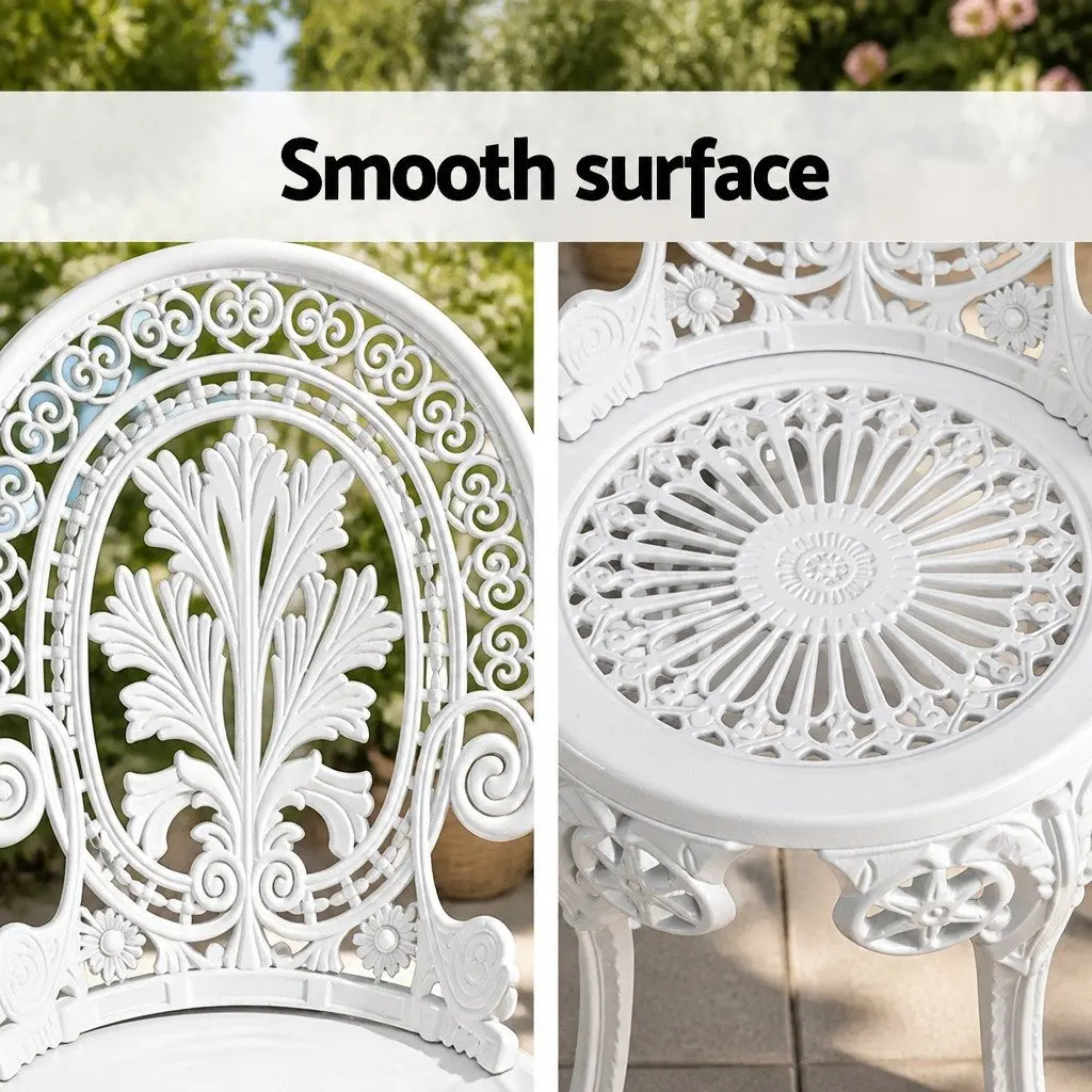 3PC Bistro Dining Set for Outdoor Spaces