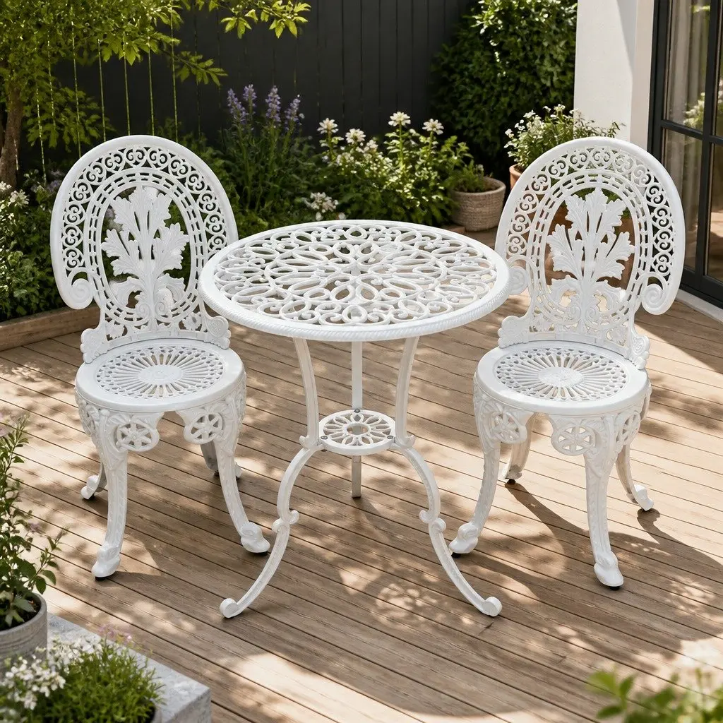 3PC Bistro Dining Set for Outdoor Spaces