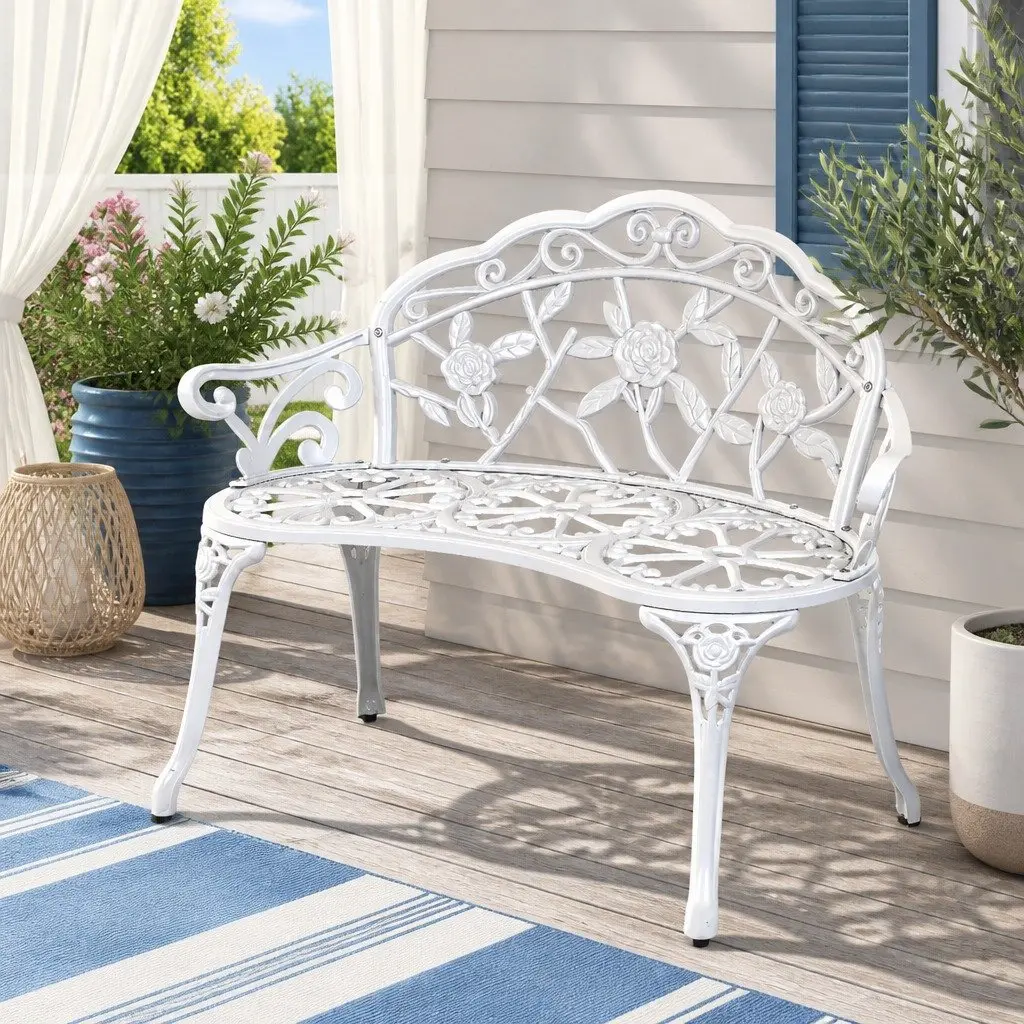 100cm Vintage Garden Bench for Outdoor Relaxation