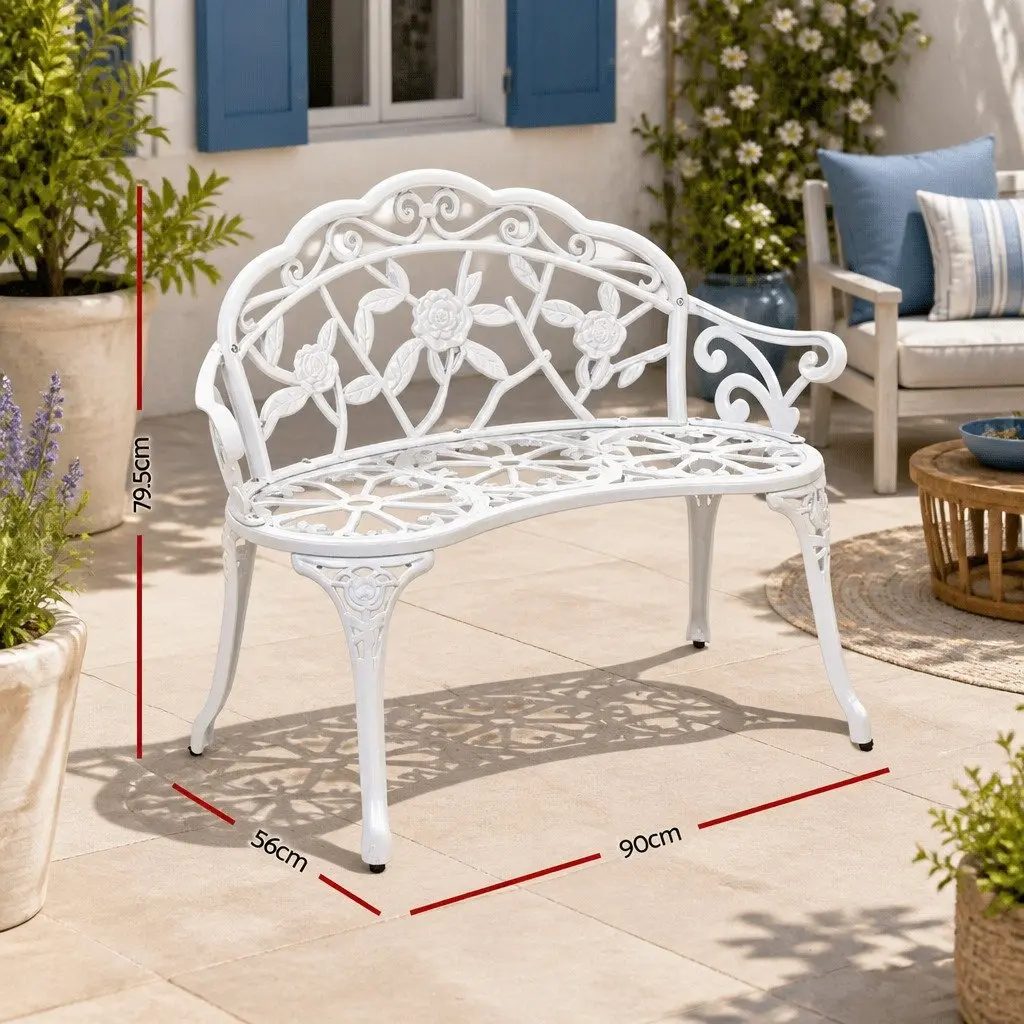 100cm Vintage Garden Bench for Outdoor Relaxation